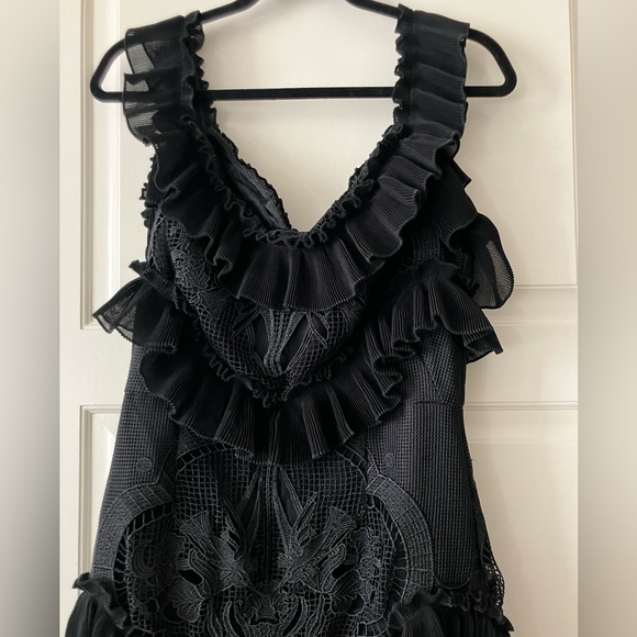 Alice McCall Black Ruffle Dress - Picture 4 of 7